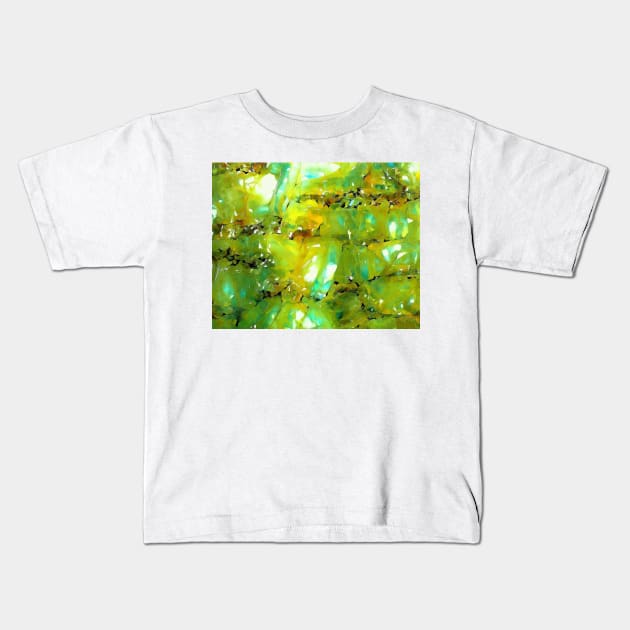 Emerald Forms Digital Kids T-Shirt by DANAROPER